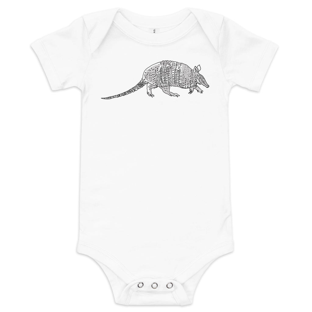 Armadillo Baby Onesie Soft Cotton Newborn Outfit