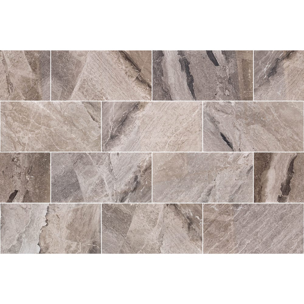 Atlantic Grey Cloudy Floor and Wall Marble Tile Polished - Livfloors Collection