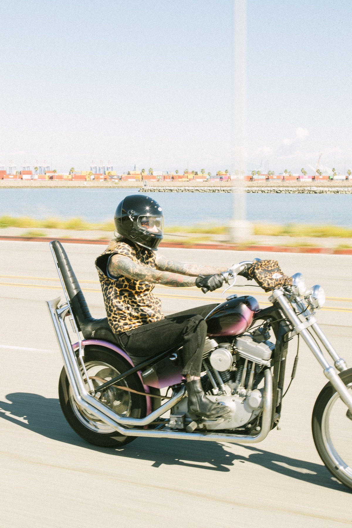 Leopard Motorcycle Vest