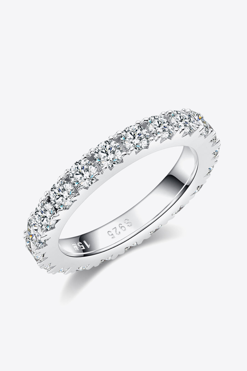 2.3 Carat Sparkala™ Eternity Ring (Platinum Over Pure Sterling Silver)
