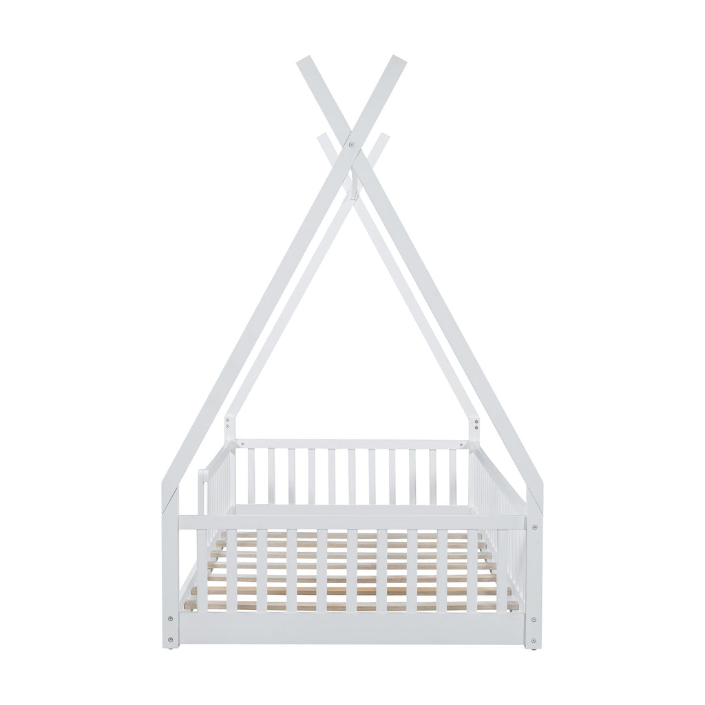 House Shaped Design Bed With Fence