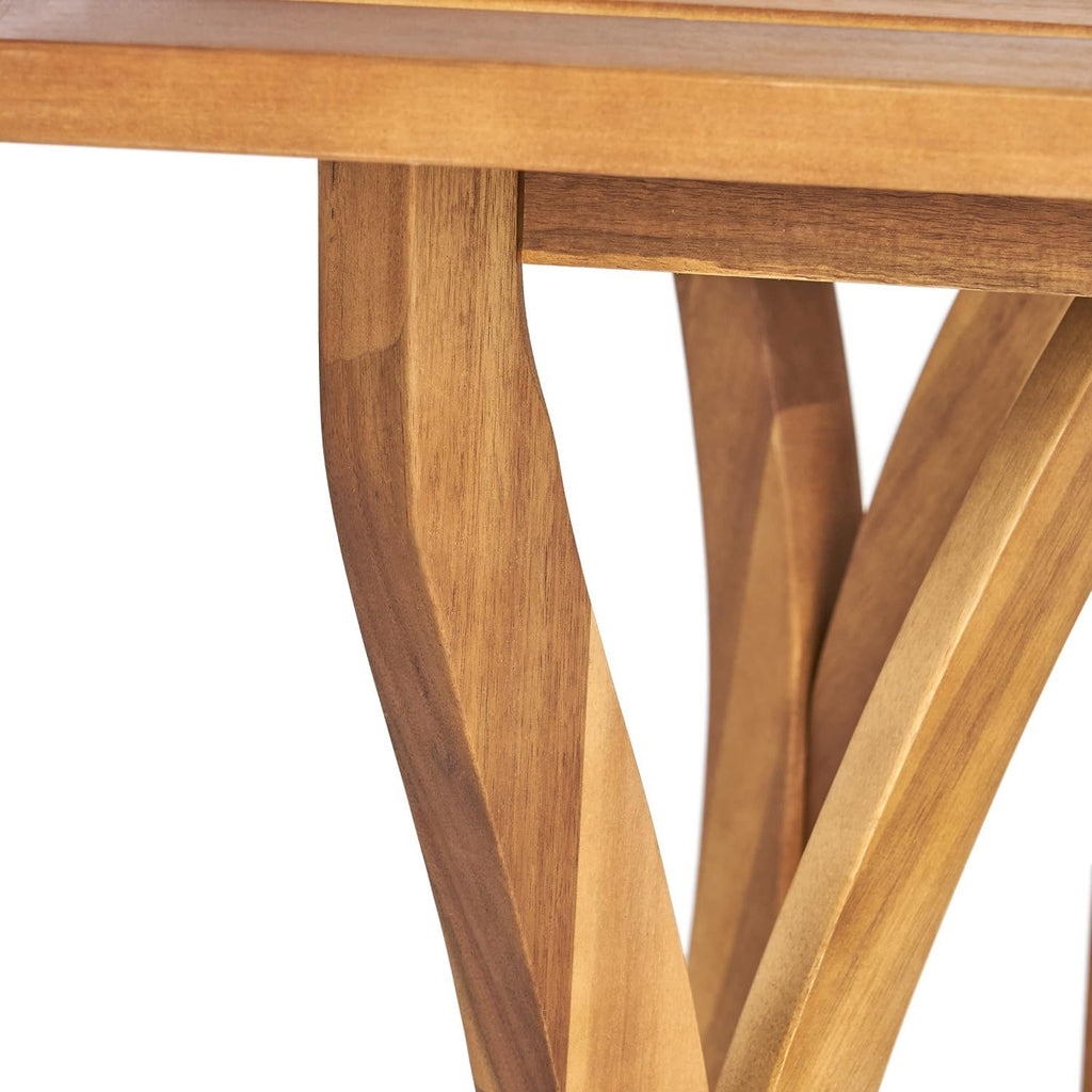 Outdoor 7 Piece Dining Set With Rectangular Table - Teak