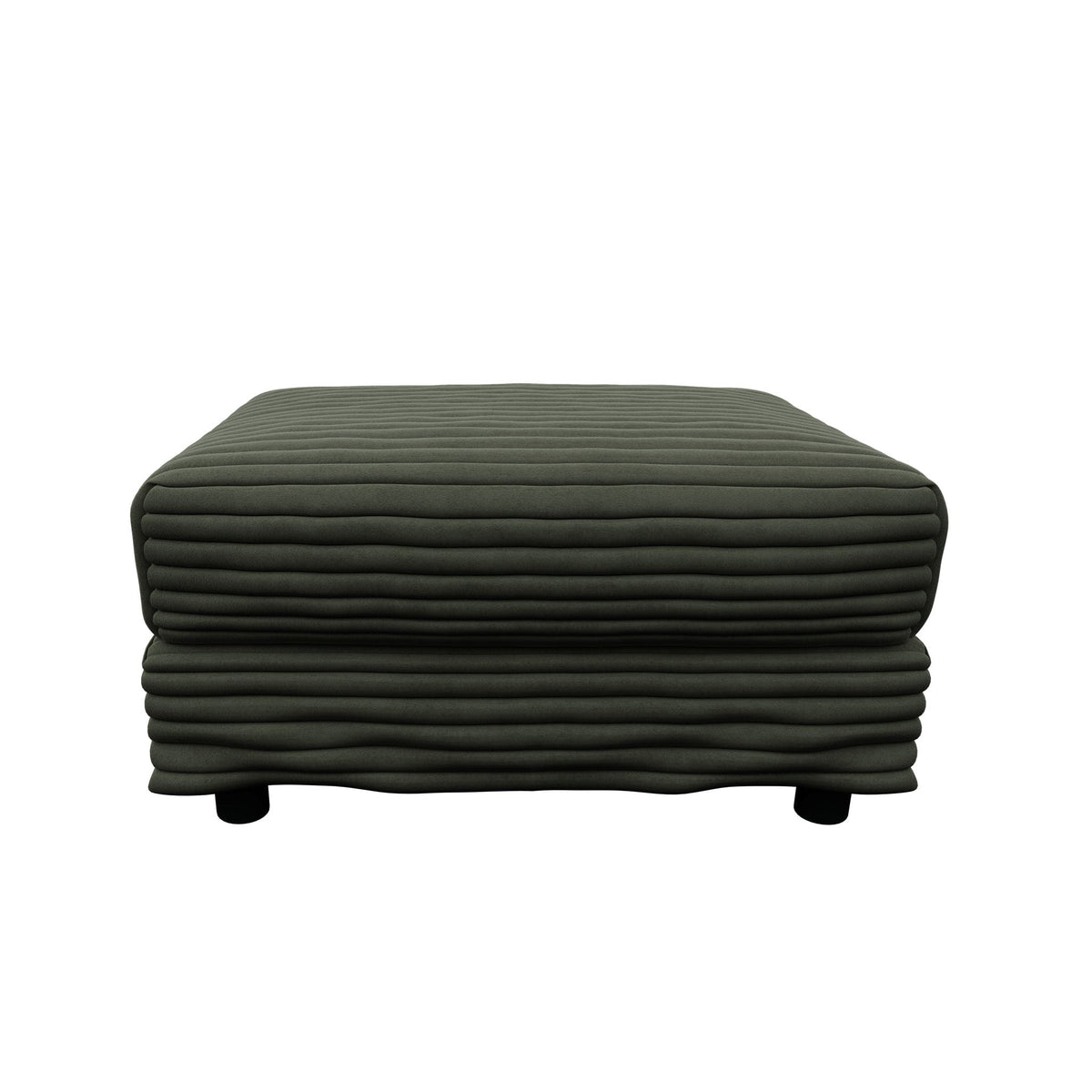 Convertible Deep Seat Sofa With Soft Pillows And Ottomans