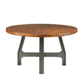 Lancaster - Round Dining / Gathering Table With Adjustable Height - Walnut
