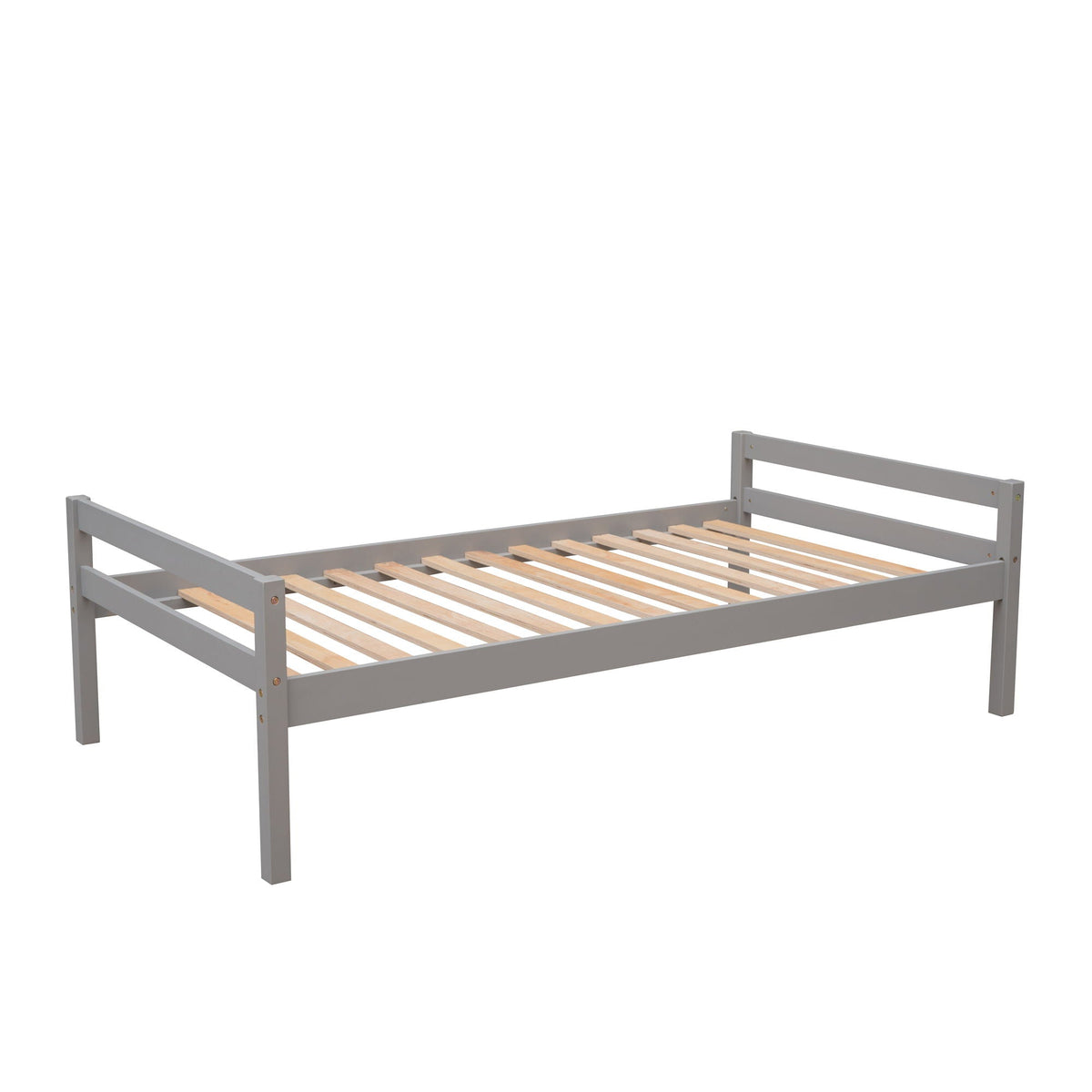 Loft Bed With Stand Alone Bed, Storage Staircase, Desk, Shelves, And Drawers