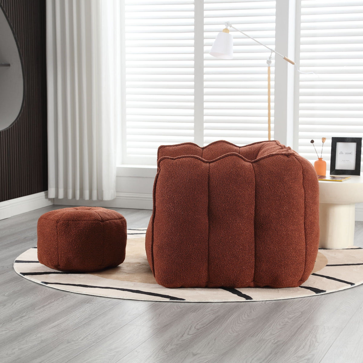 Soft Bean Bag Chair With High Resilient Foam