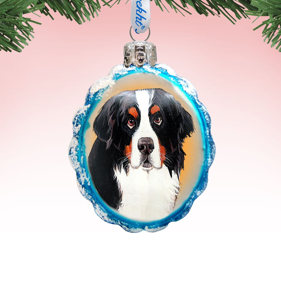 Mamas Best Friend Rescue Dog Mercury Glass Ornament by G. DeBrekht - Pets Dog and Cats Decor - 774011