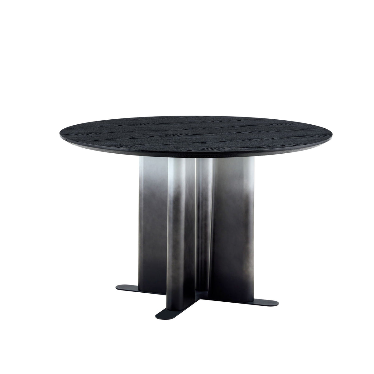 Round Dining Table With Cross Base, Modern Home Furniture