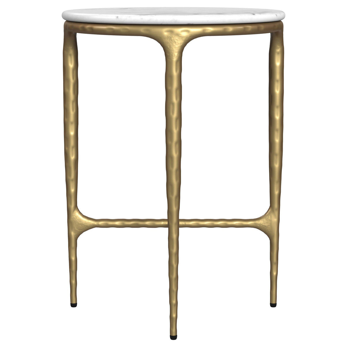 Prussia - Round Side Table - White Marble