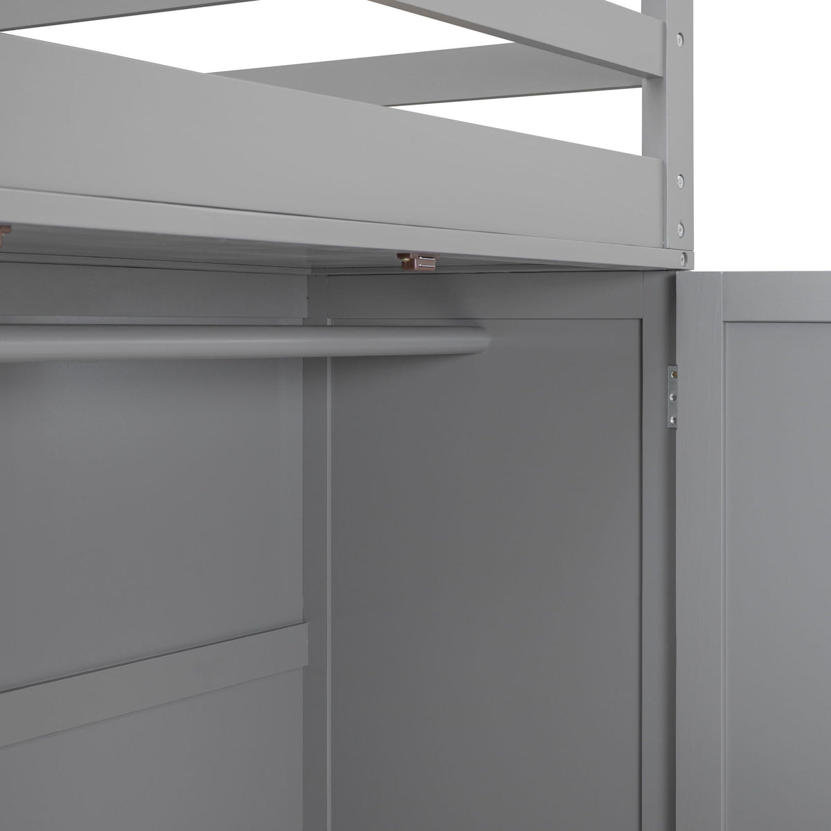 Loft Bed With Drawers, Desk, And Wardrobe