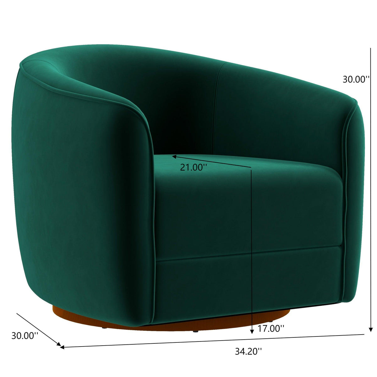 Elise - Mid-Century Modern Swivel Chair