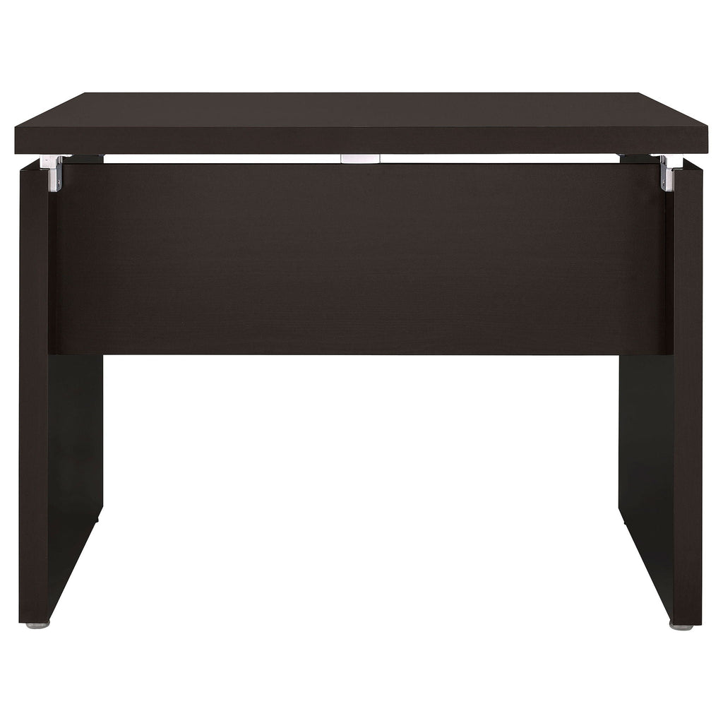 Ulloa - L Shape Desk With Mobile File Cabinet - Cappuccino