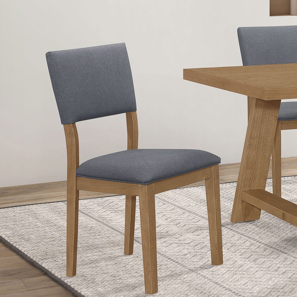 Topeka - Upholstered Dining Side Chair (Set of 2) - Brown