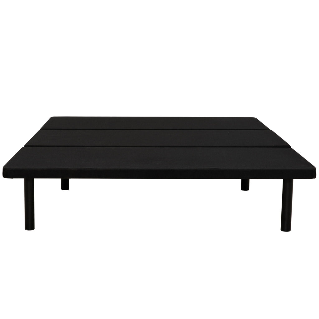 Queen Size Platform Bed Frame, Bedroom Furniture Metal Bed Foundation Base - Black