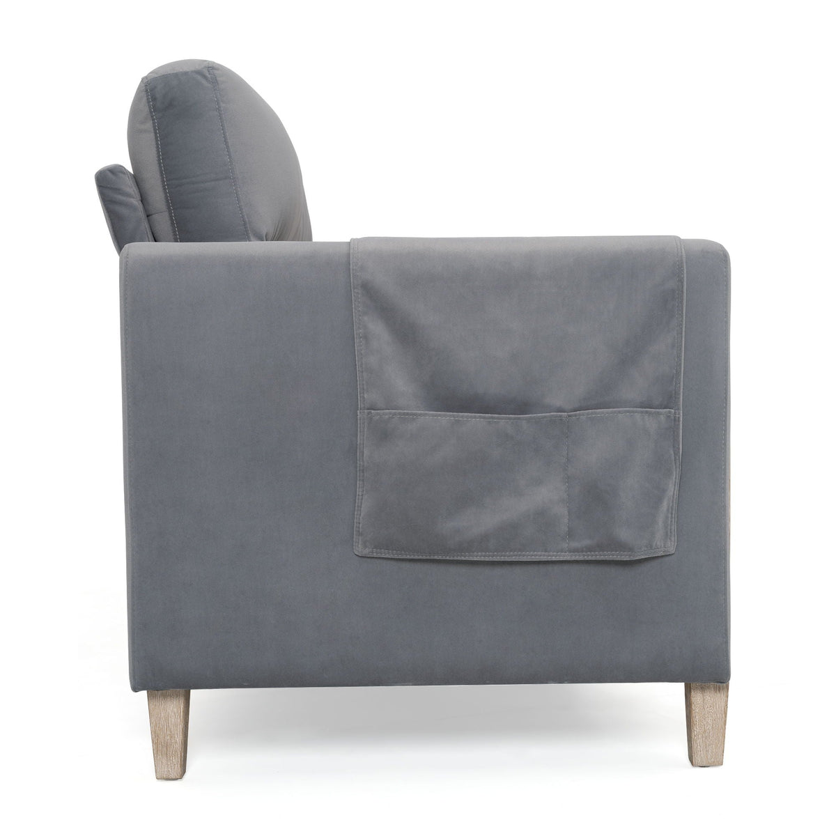 Comfortable Solid Wood Three-Seater Sofa