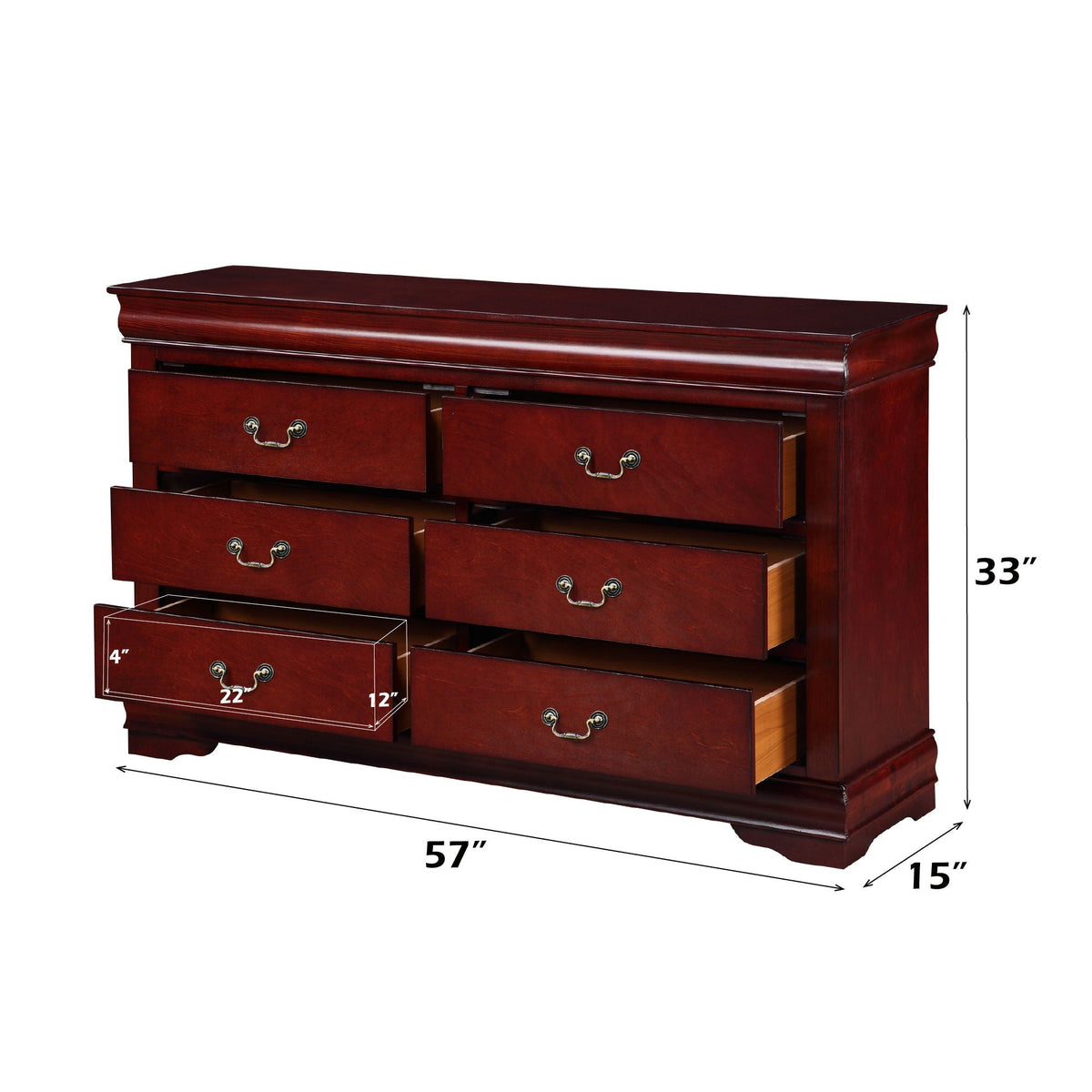Louis Philippe - Bedroom Dresser, Sleek Design