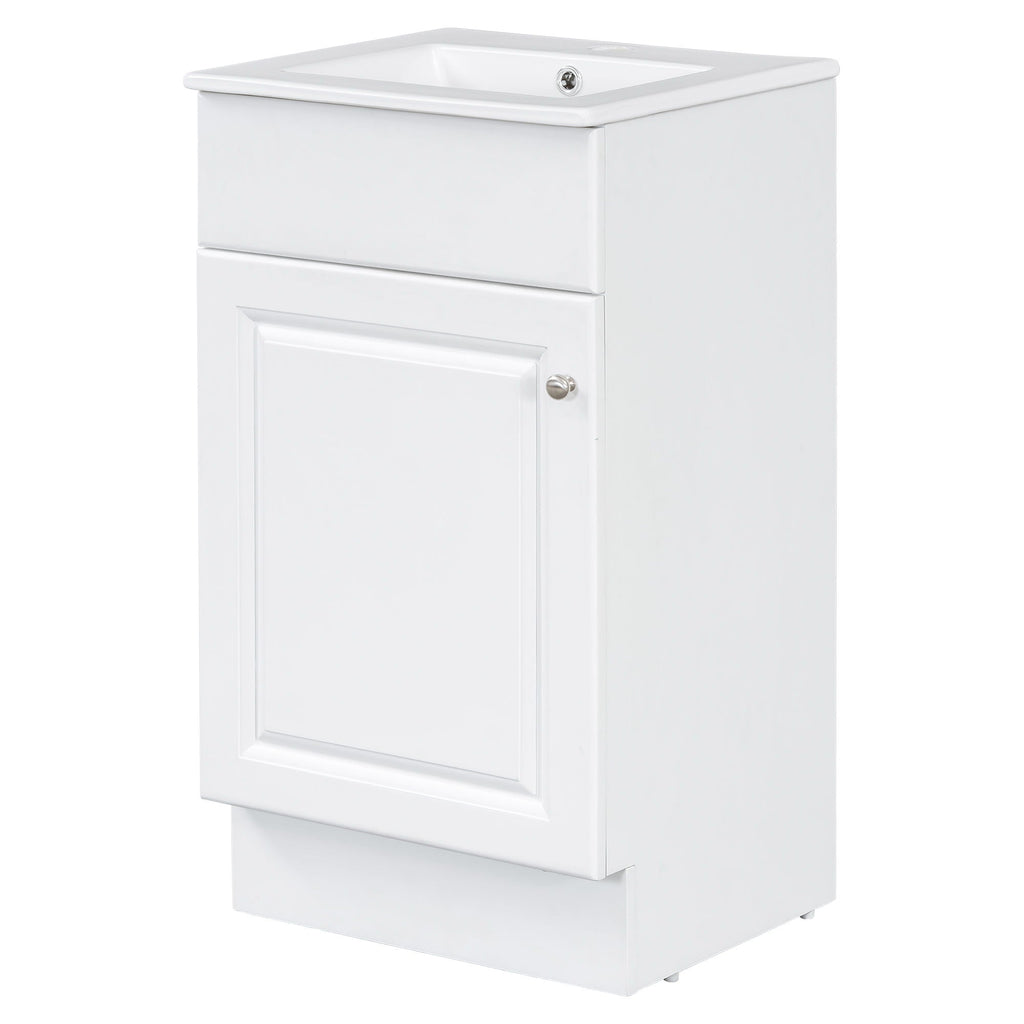 Bathroom Vanity With Sink, Cabinet With Adjustable Shelf