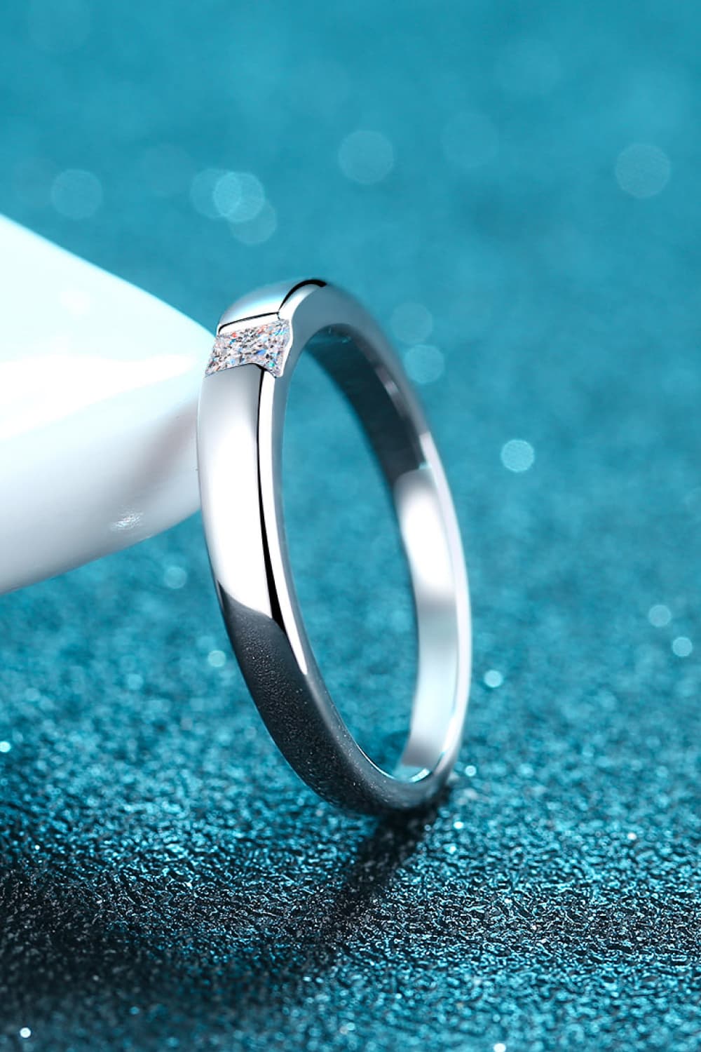 Inlaid Sparkala™ Rhodium-Plated Ring