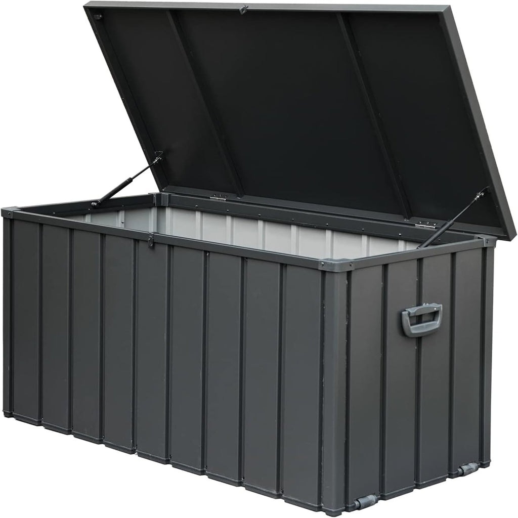 120 Gallon Outdoor Storage Deck Box Waterproof