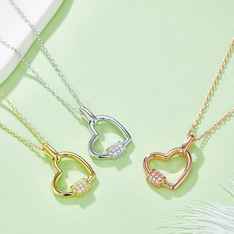 Sparkala™ 925 Sterling Silver Heart Shape Necklace