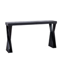 Console Table With Crossed Legs For Hallway - Black