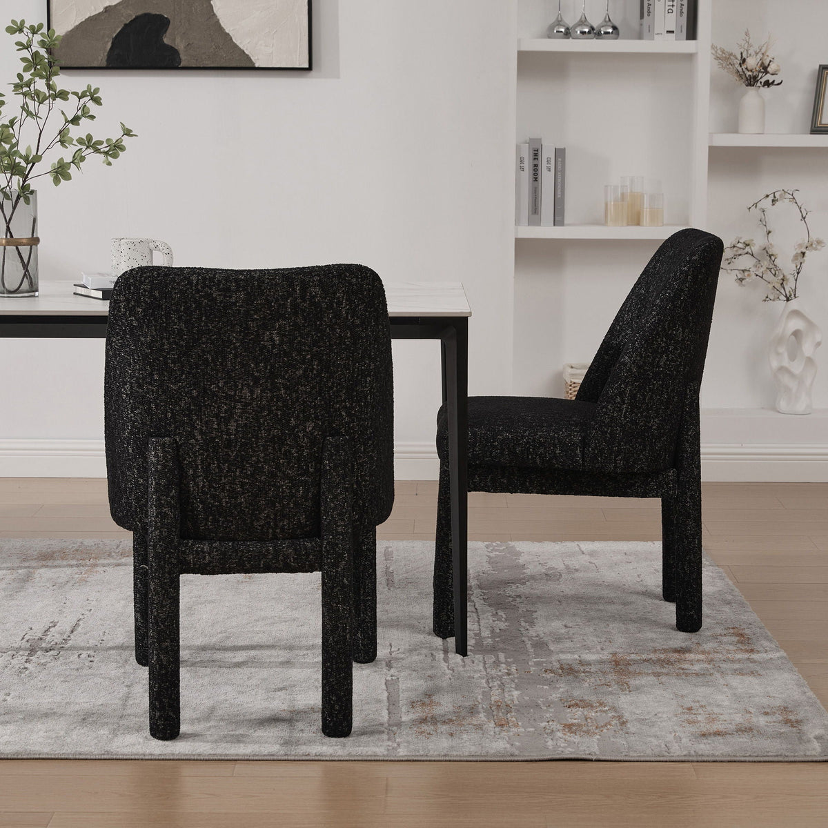 Wide Minimalist Dining Chair