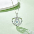 Sparkala™ Pure Sterling Silver Heart Shape Necklace