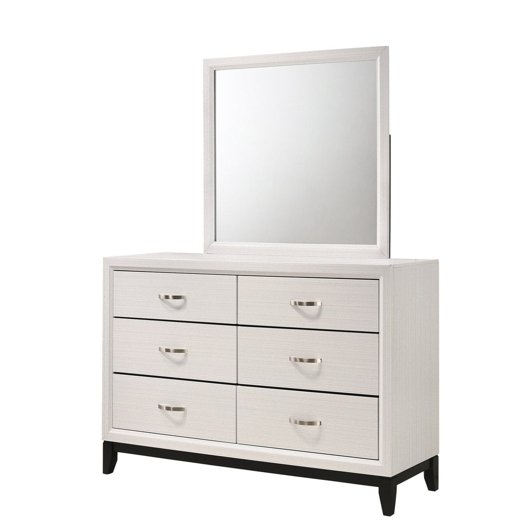 Contemporary 6 Drawer Dresser With Handles