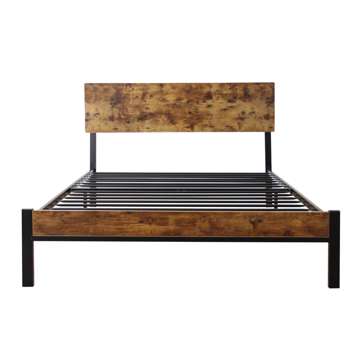 Twin Metal Bed Sturdy System Metal Bed Frame - Black