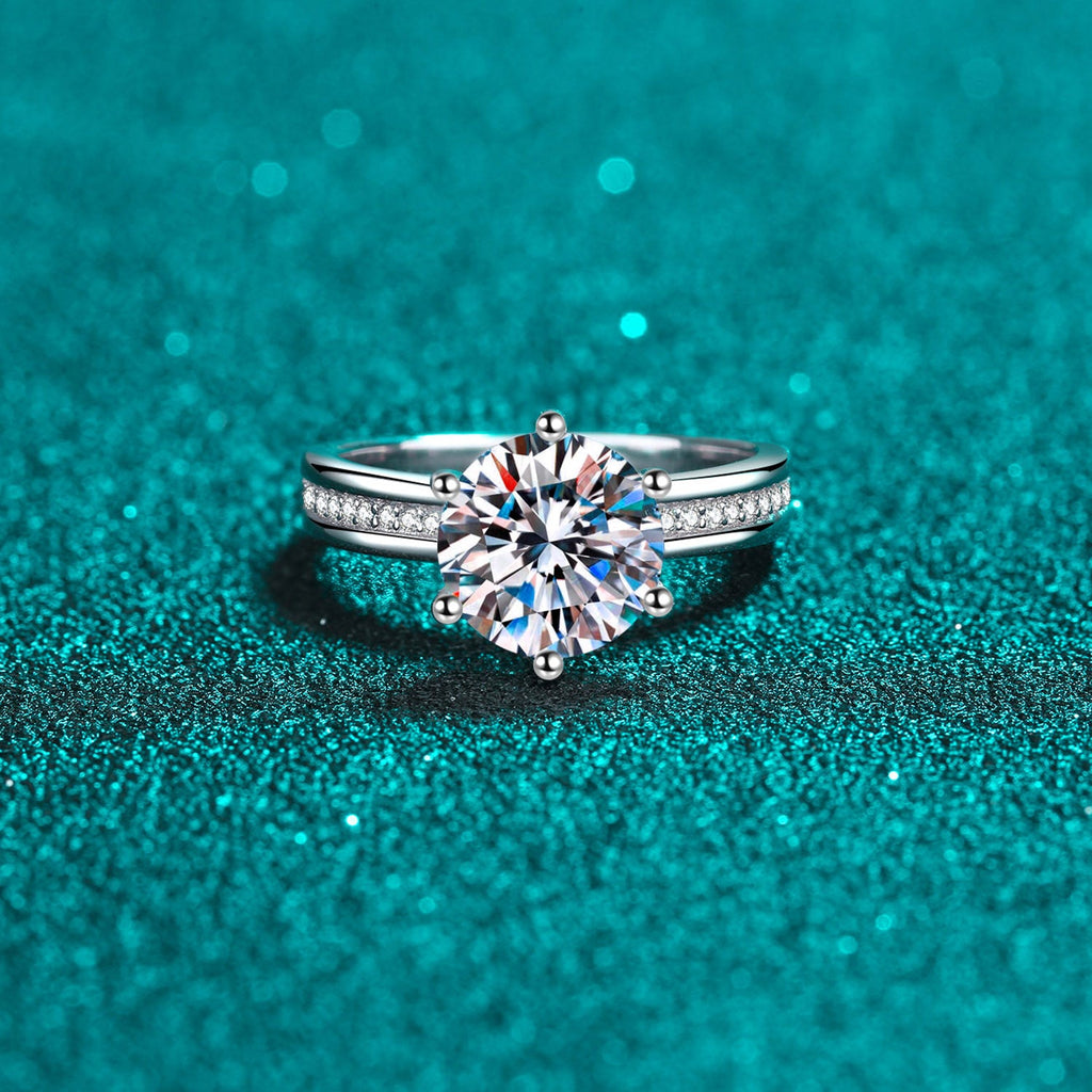 3 Carat Brilliant Round Cut Sparkala™ Pure Sterling Silver Ring