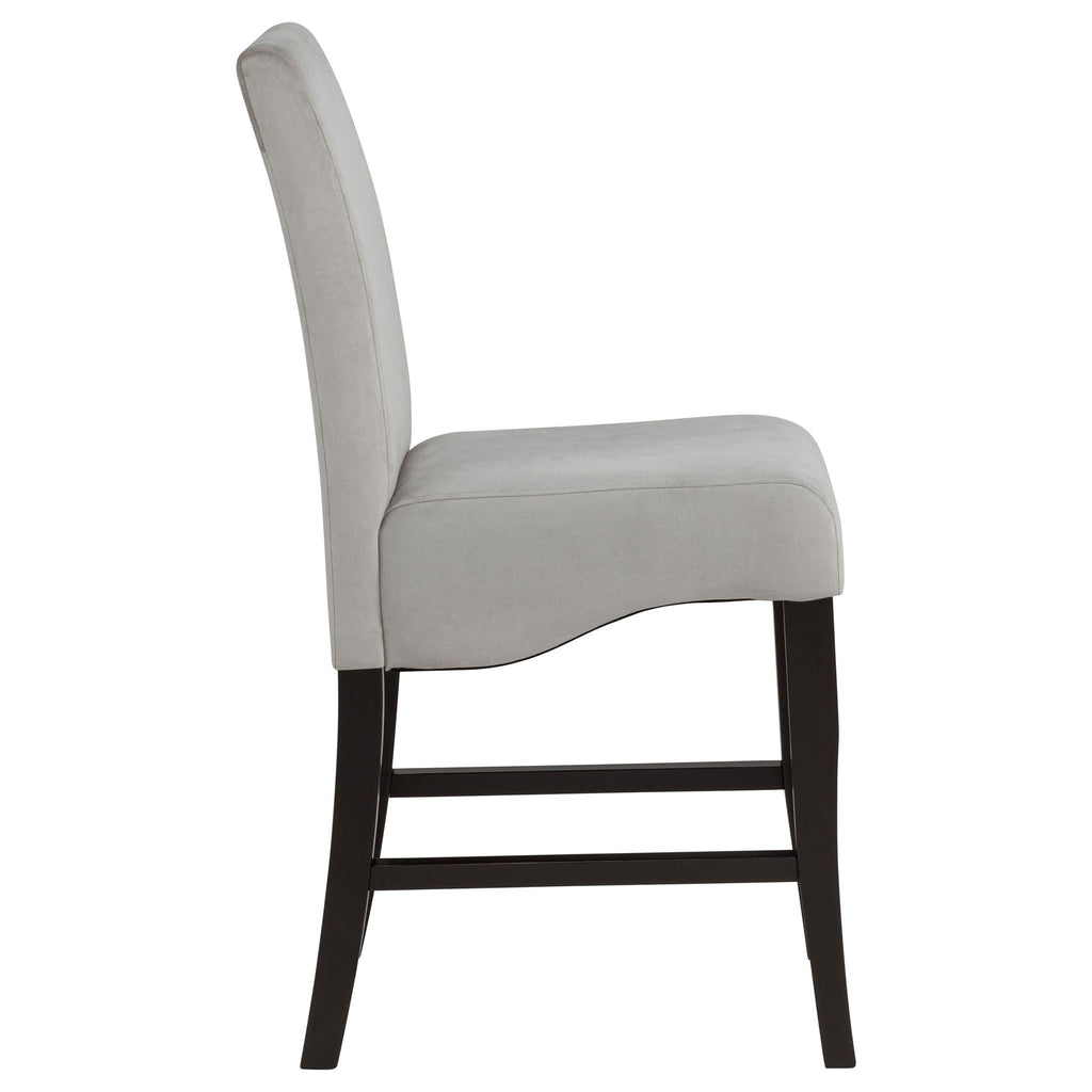 Upholstered Counter Stools (Set of 2) - Gray