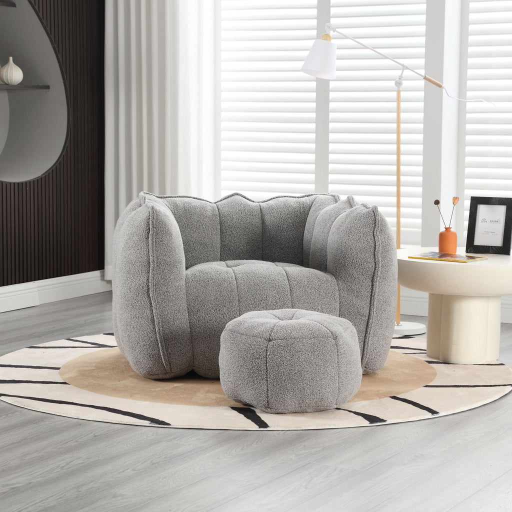 Soft Bean Bag Chair With High Resilient Foam