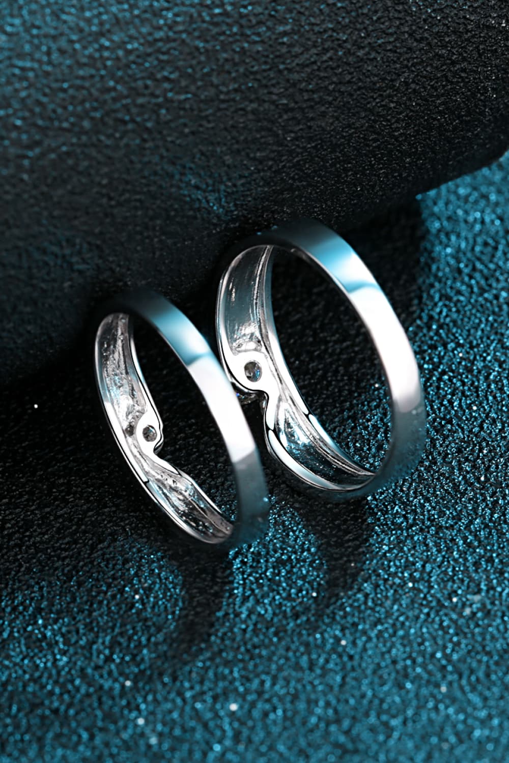 Sparkala™ Rhodium-Plated Inlaid Swirl Ring