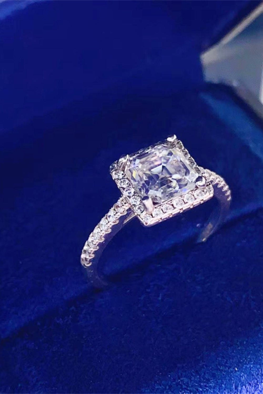 2 Carat Sparkala™ Platinum Over Pure Sterling Silver Ring