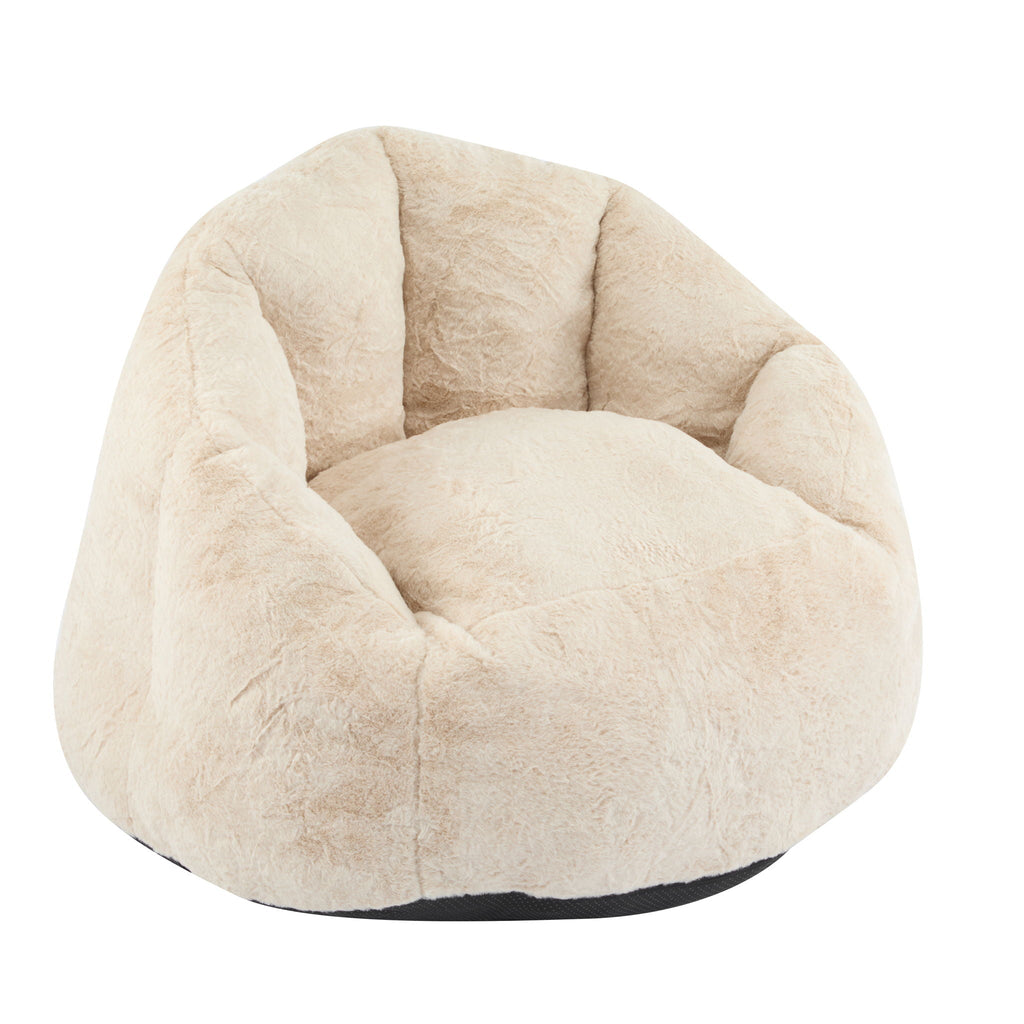 Albi Indoor Cozy Armchair Style Bean Bag - Beige
