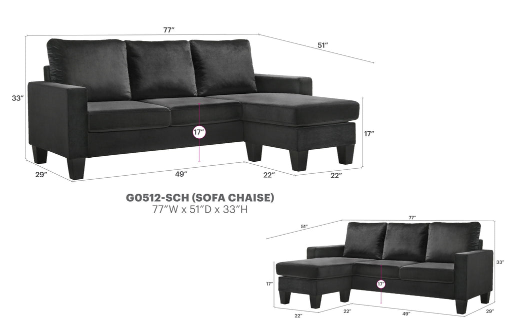 Jessica - Sofa Chaise