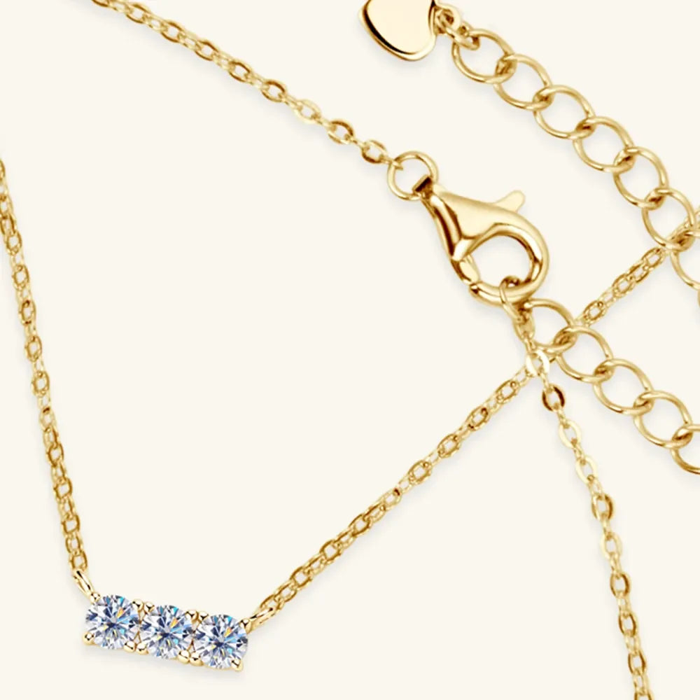 925 Sterling Silver Inlaid Sparkala™ Bar Necklace