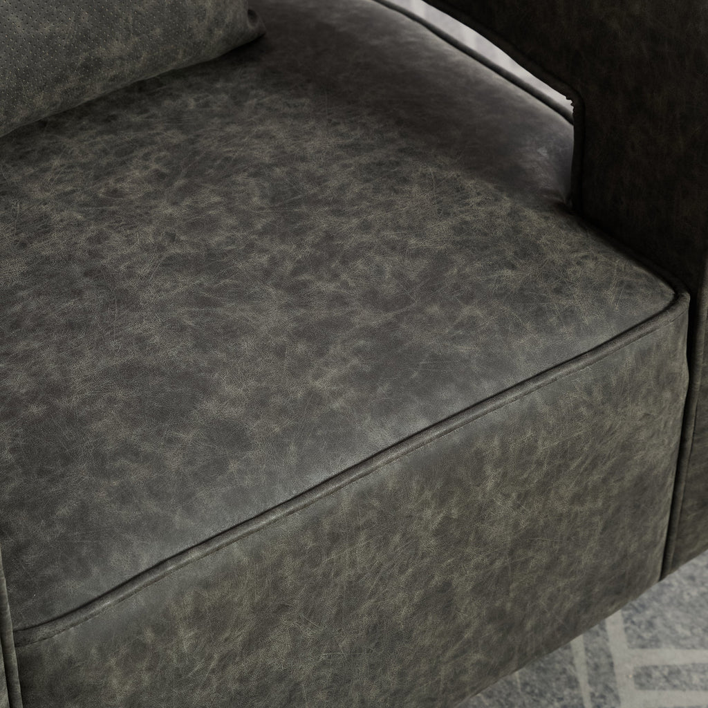 29.1"W Swivel Accent Open Back Barrel Chair