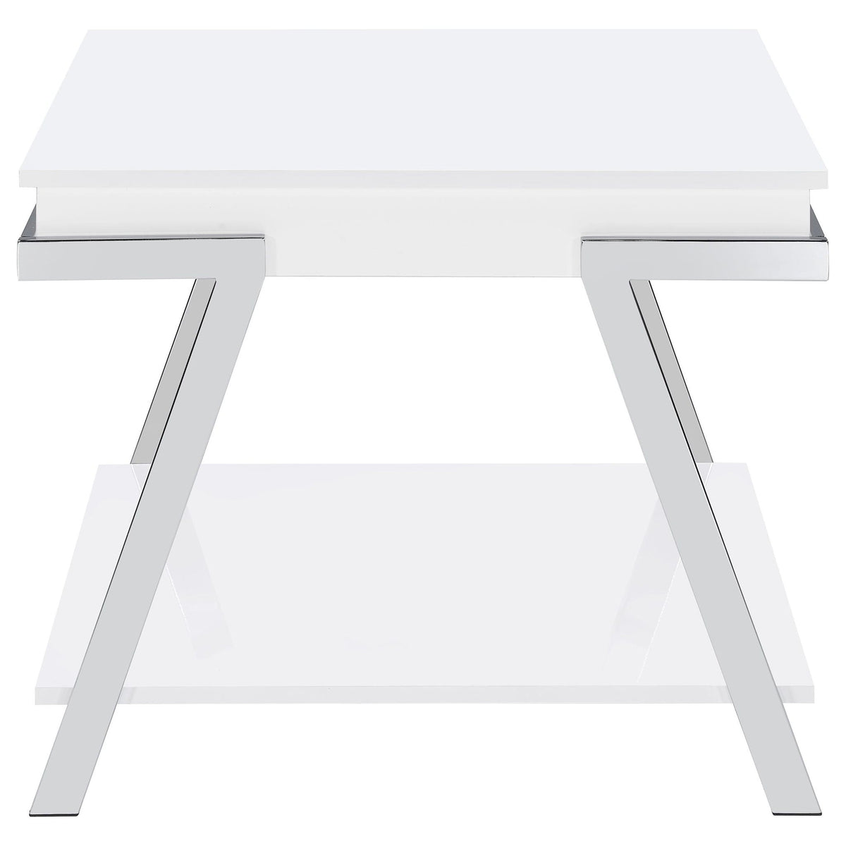 Briana - 2 Piece Coffee And End Table Set With Lift Top Legs - Gloss White