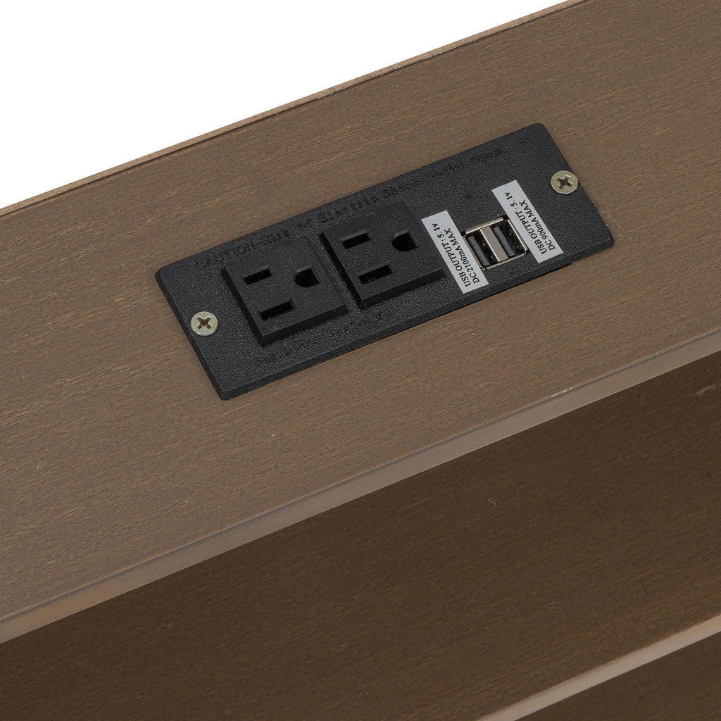 Bunk Bed With Storage Cabinets And USB Ports