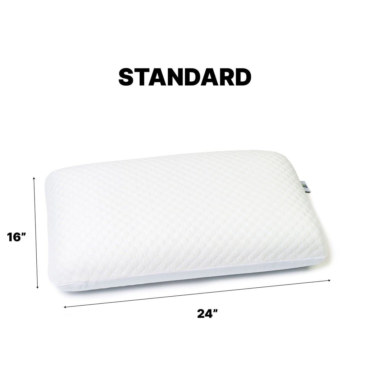Ghostpillow - Gel Memory Foam Pillow With Cooling Technology, Made Of High Performance Foam - White