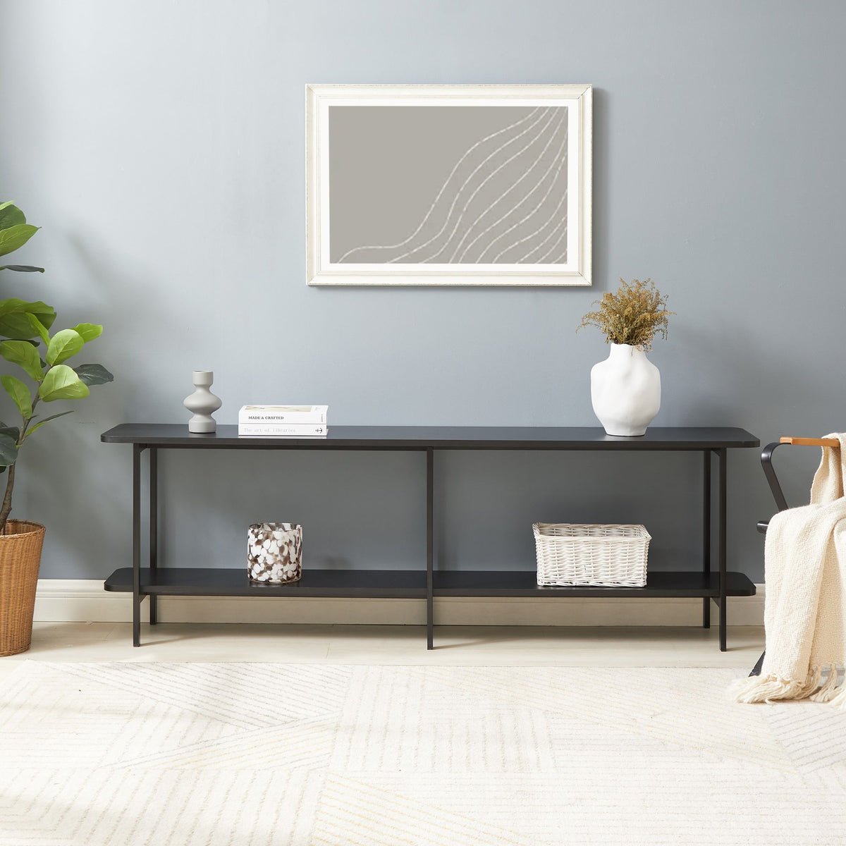 Celine - 2 Shelf Console Table