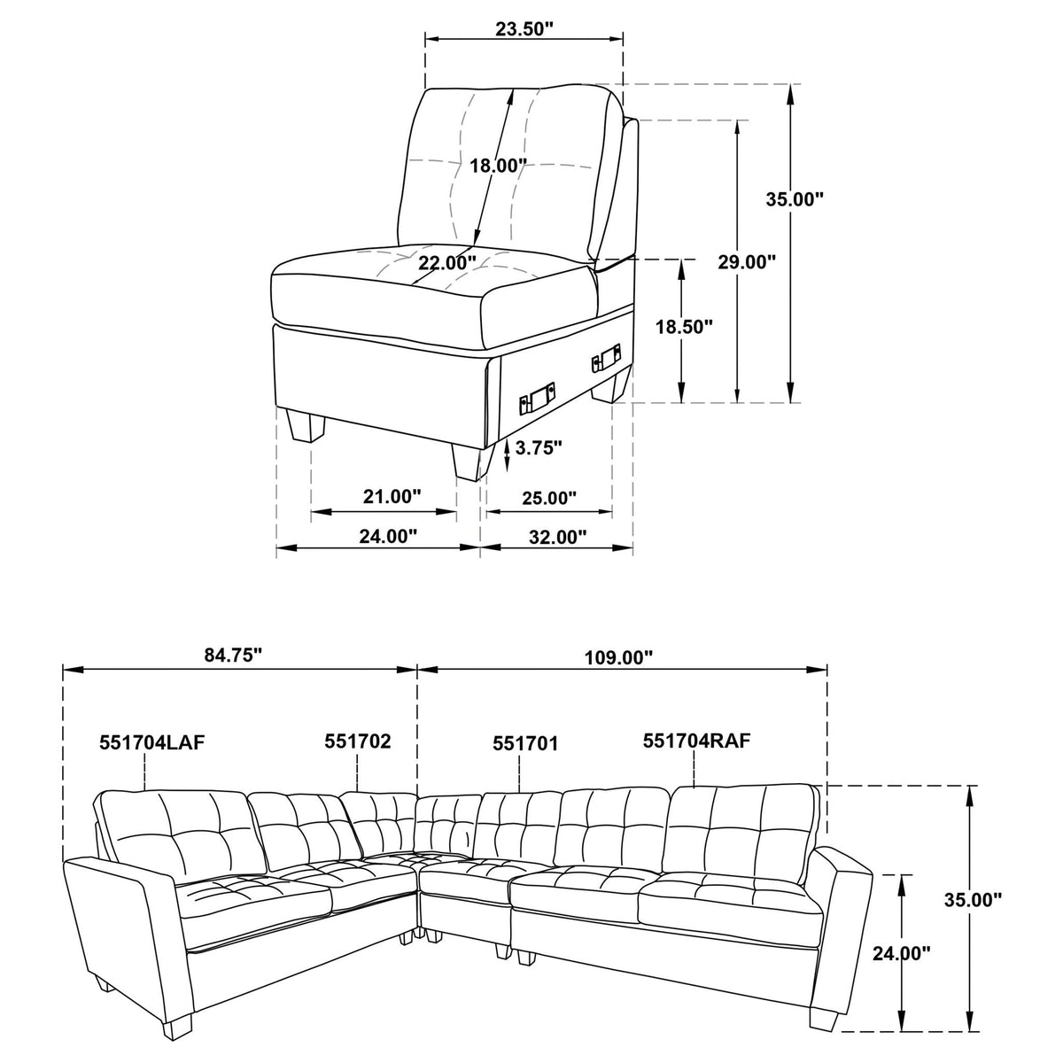 Ashland - Sectional Sofa