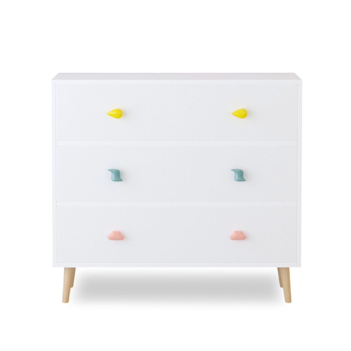 3 Drawer Dresser Storage Cabinet With Anti-Tip Safety