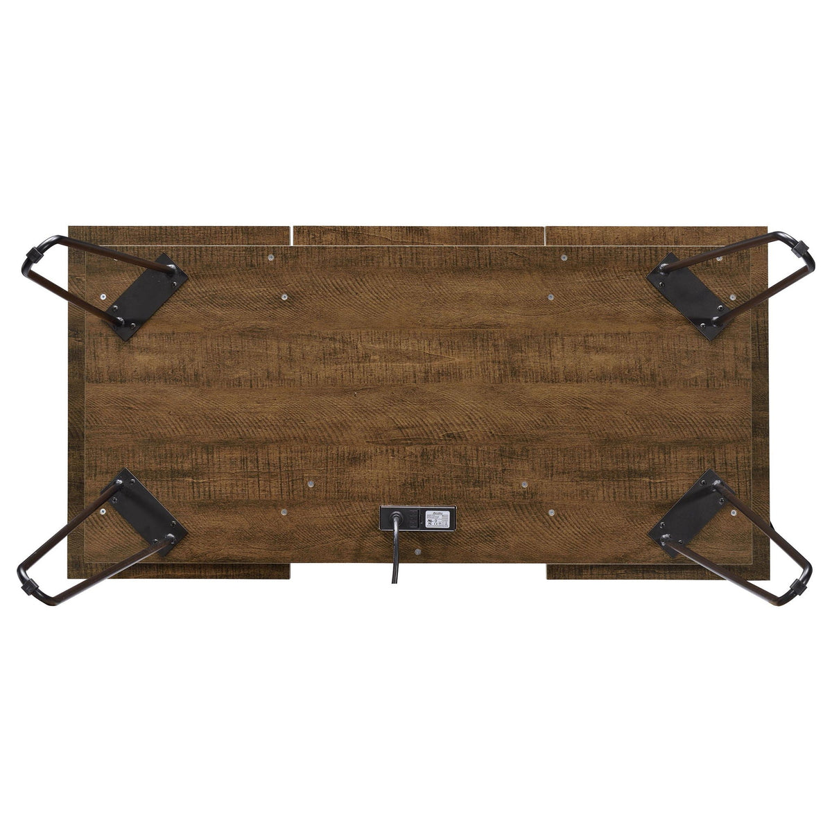 Writing Desk With 4 Hidden Storages - Brown