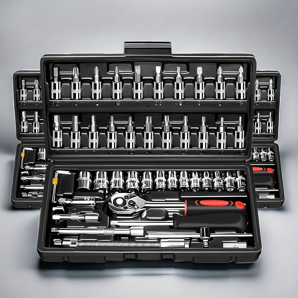 46pc Ratchet & Wrench Tool Set