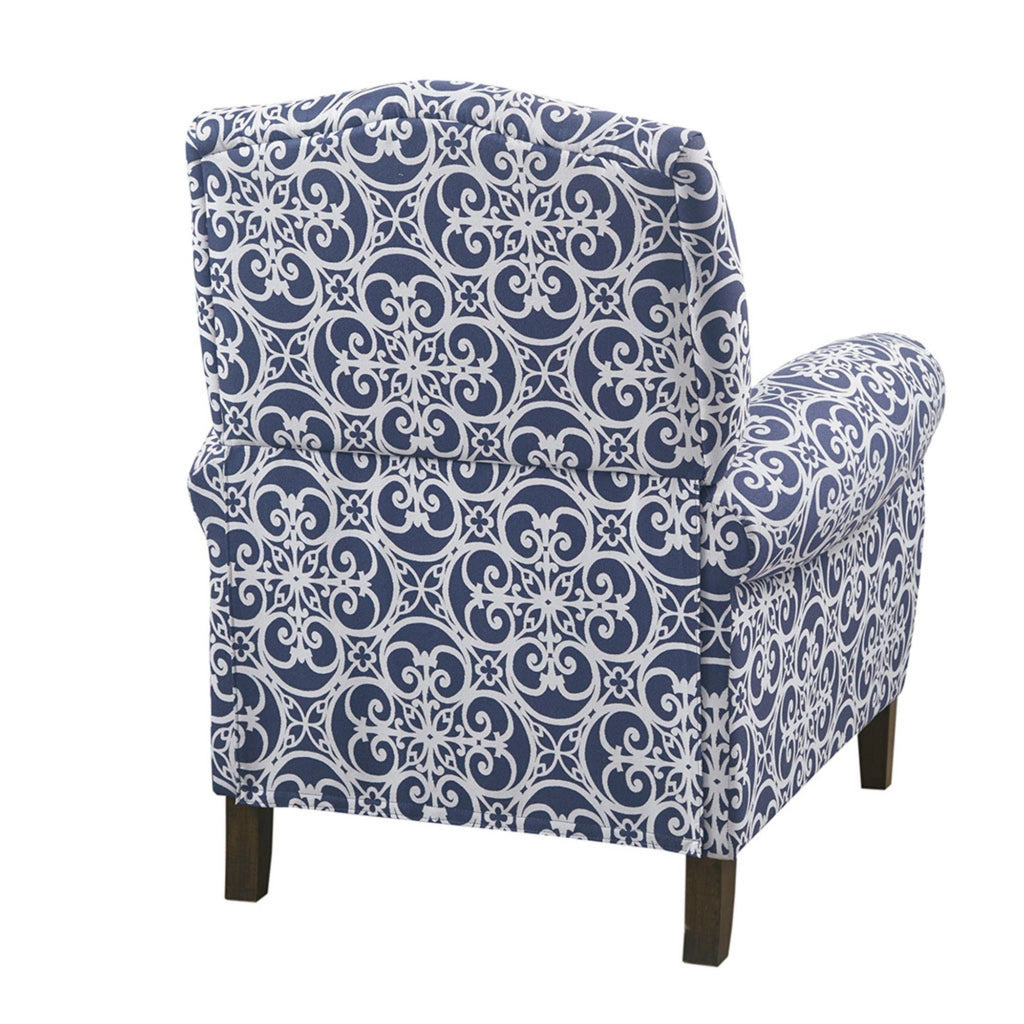 Kirby Transitional Push Back Recliner Chair