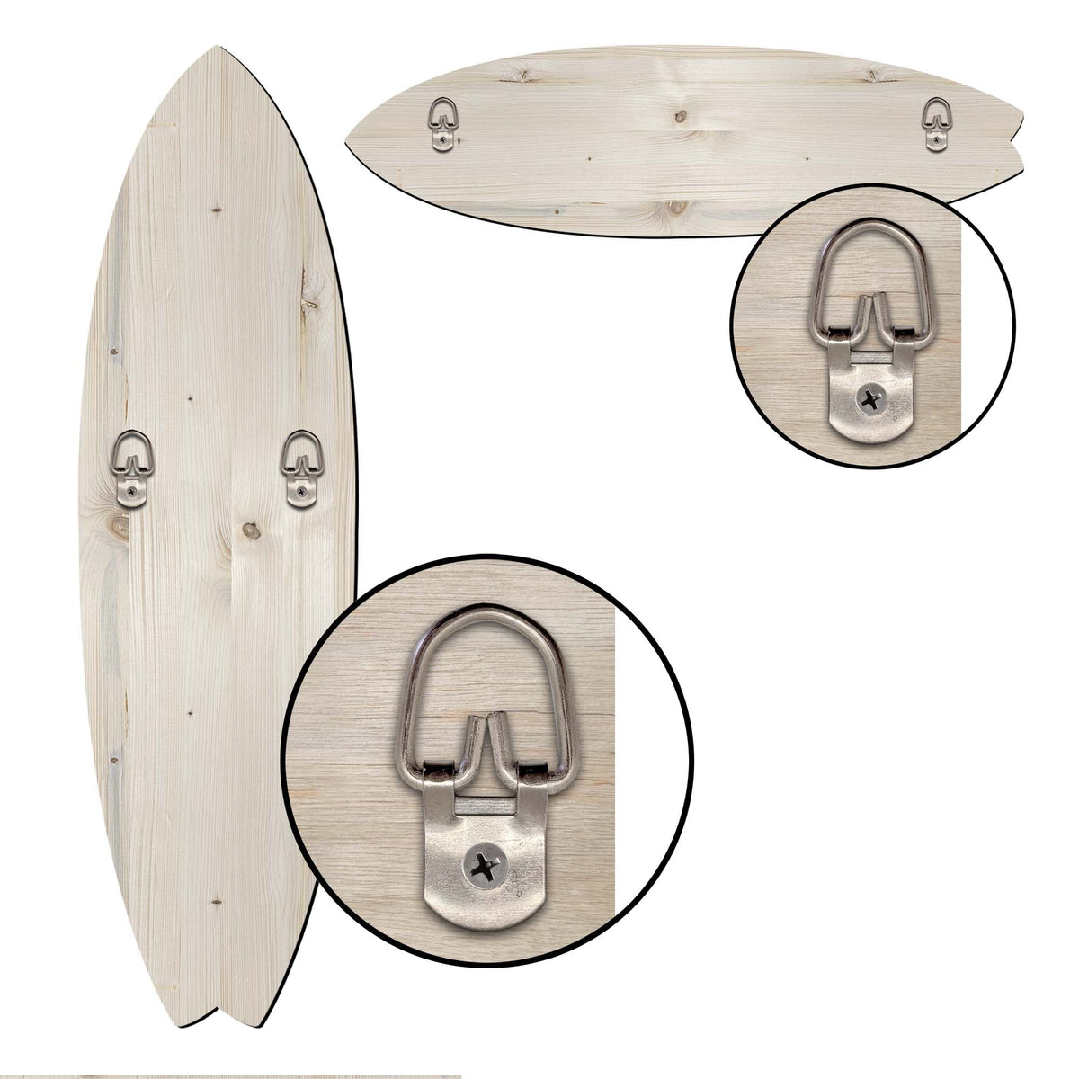 Mediterranean Seaside Surfboard Coastal Wall Art by G. DeBrekht - Coastal Holiday Decor - 8490118HS
