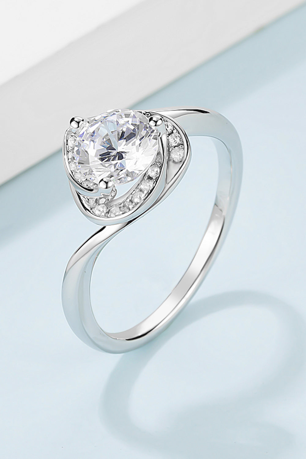 1 Carat Sparkala™ Platinum Over Pure Sterling Silver Heart Ring