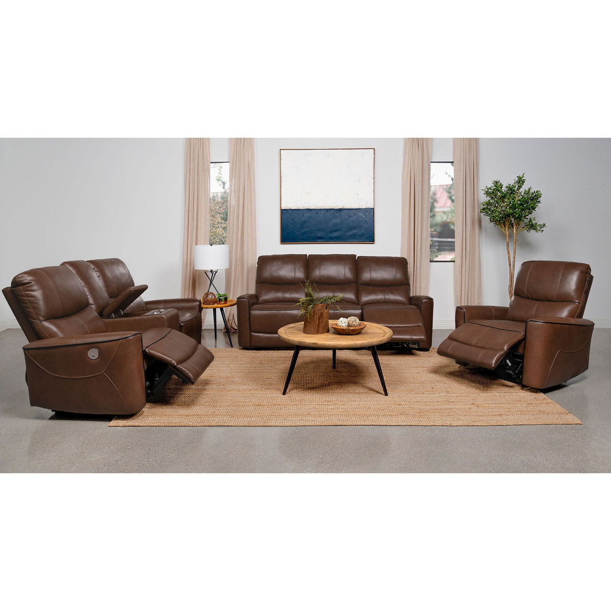 Ashland - Power Reclining Sofa With USB Charging